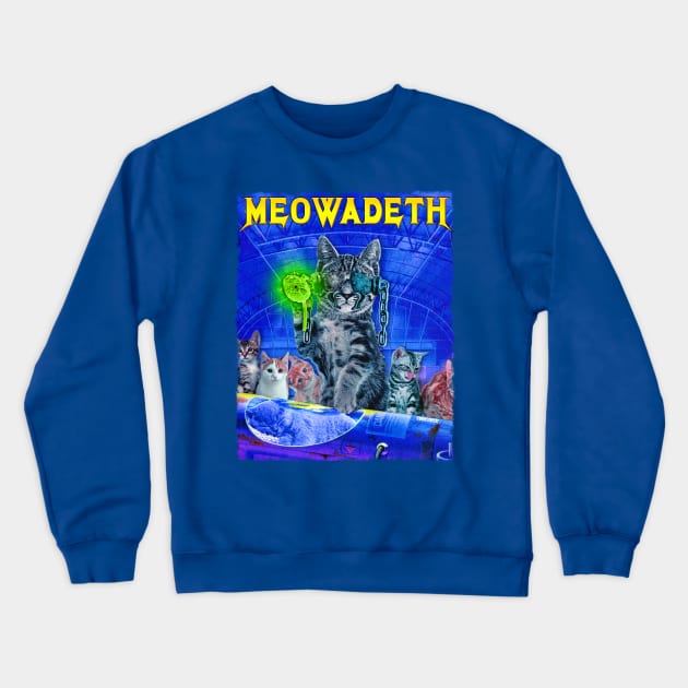 Meowadeth Crewneck Sweatshirt by darklordpug
